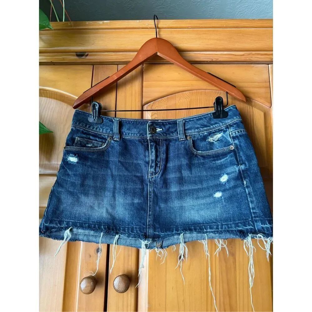 Aeropostale Denim Low Rise Mini Skirt Size  7/8